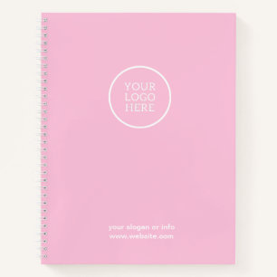 Zakelijke Logo Corporate Modern Roze Professional Notitieboek