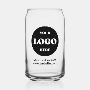 Zakelijke Logo Corporate Promotie Modern Eenvoudig Blikvorm Glas
