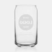 Zakelijke Logo Corporate Promotie Modern Eenvoudig Blikvorm Glas (Achterkant)