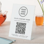 Zakelijke Logo Creëer Uw QR-code Reclamebord Met Voetstuk (Insitu)