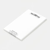 Zakelijke Logo Custom Bedrijf Gepersonaliseerd Bed Post-it® Notes (Schuin)