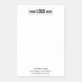 Zakelijke Logo Custom Bedrijf Gepersonaliseerd Bed Post-it® Notes (Voorkant)