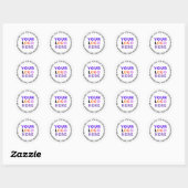 Zakelijke Logo | Custom Branded Bedankt Ronde Sticker (Vel)