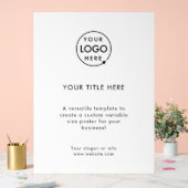 Zakelijke Logo | Eenvoudig geavanceerd minimalisti Acryl Bord (Huwelijk)