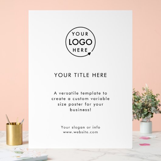 Zakelijke Logo | Eenvoudig geavanceerd minimalisti Acryl Bord (Huwelijk)