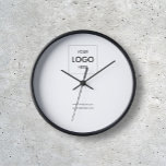 Zakelijke Logo Eenvoudig Minimaal Wit<br><div class="desc">Verhoog de aanwezigheid van uw merk en laat een onuitwisbaar merkteken achter met onze gepersonaliseerde klok. Het is meer dan alleen een uurwerk; het is een symbool van de toewijding, professionaliteit en toewijding van uw bedrijf om elke seconde te laten tellen. Maak het merk van uw merk op tijd met...</div>