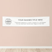 Zakelijke Logo | Eenvoudig minimalistisch modern w Spandoek