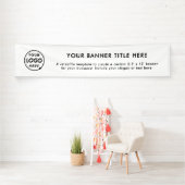 Zakelijke Logo | Eenvoudig minimalistisch modern w Spandoek (Insitu)