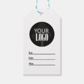 Zakelijke Logo Eenvoudig Modern Prijs Label Cadeaulabel (Voorkant)