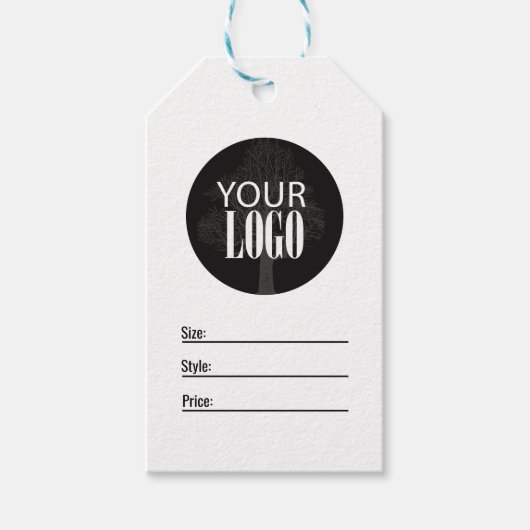 Zakelijke Logo Eenvoudig Modern Prijs Label Cadeaulabel (Voorkant)