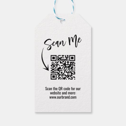 Zakelijke Logo Eenvoudig Modern Prijs Label Cadeaulabel (Achterkant)