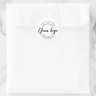 Zakelijke logo Eenvoudig op maat Ronde Sticker