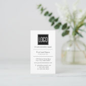 Zakelijke Logo | Eenvoudig professioneel Visitekaartje (Staand voorkant)