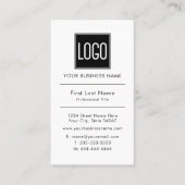 Zakelijke Logo | Eenvoudig professioneel Visitekaartje (Voorkant)