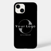 Zakelijke logo Eenvoudige Clean Minimal Merk Zwart Case-Mate iPhone Case (Achterkant)