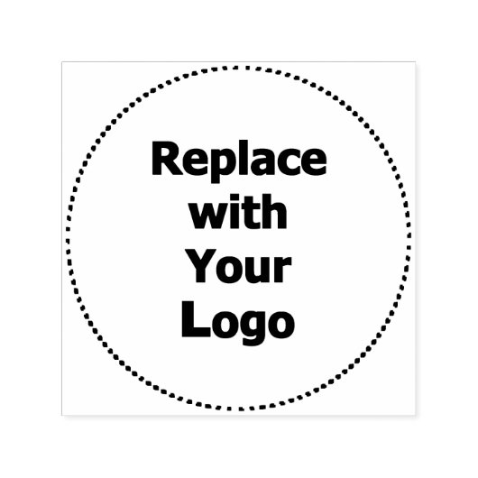 Zakelijke Logo Eenvoudige Gemakkelijke DIY Custom  Zelfinktende Stempel (Design)