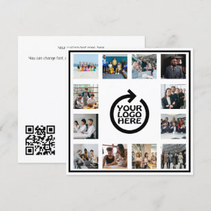 Zakelijke Logo en 12 foto QR-code gepersonaliseerd