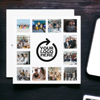 Zakelijke Logo en 12 Fotosjabloon gepersonaliseerd