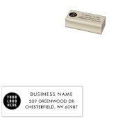 Zakelijke Logo en aangepast adres Rubberstempel (Gestempeld)
