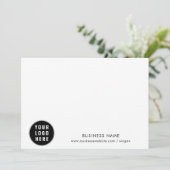 Zakelijke Logo en aangepaste klanten van het bedri Bedankkaart (Staand voorkant)