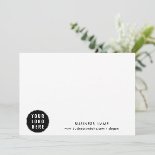 Zakelijke Logo en aangepaste klanten van het bedri Bedankkaart (Staand voorkant)