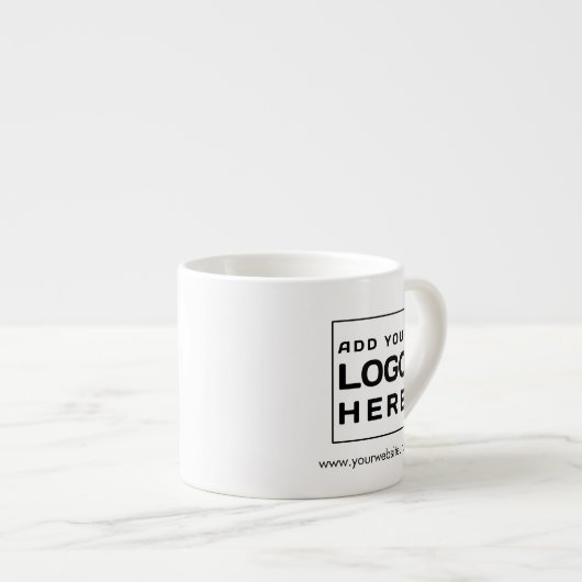 Zakelijke Logo en aangepaste website Espresso Kop (Voorkant rechts)