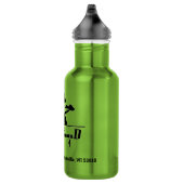 Zakelijke Logo en adres Lime Green Waterfles (Rechts)