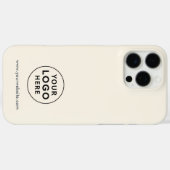 Zakelijke Logo en Bedrijfswebsite Adres Medewerker Case-Mate iPhone Case (Achterkant (horizontaal))