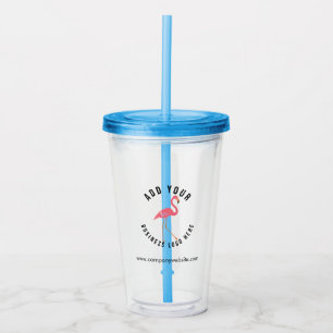 Zakelijke Logo en Bedrijfswebsite Promotionele swa Acryl Drinkbeker