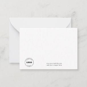 Zakelijke Logo en Corporate Website Medewerkers Notitiekaartje