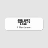 Zakelijke Logo en eenvoudige moderne medewerkers Naamplaatje (Voorkant)