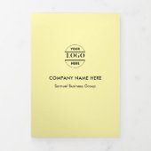 Zakelijke Logo en moderne tekst Drieluik Kaart (Cover)