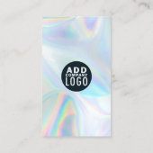 Zakelijke Logo en QR Code DIY Coworker Holografisc Visitekaartje (Achterkant)