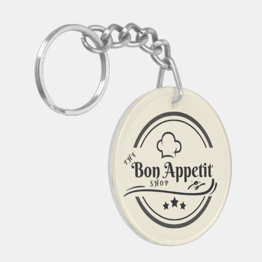 Zakelijke Logo en QR-code dubbelzijdig Sleutelhanger (Voorkant Links)