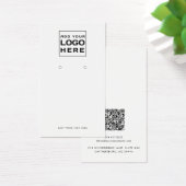 Zakelijke Logo en QR Code Oorbel Display Kaart (Bureau)