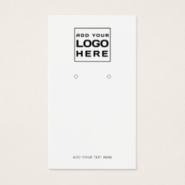 Zakelijke Logo en QR Code Oorbel Display Kaart