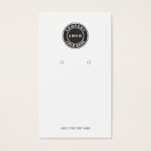 Zakelijke Logo en QR Code Oorbel Display Kaart (Voorkant)