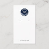 Zakelijke Logo en QR Code Oorbel Display Kaart Visitekaartje (Voorkant)