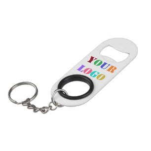 Zakelijke Logo en QR Code Sleutelhanger Bottle Ope Mini Flessenopener