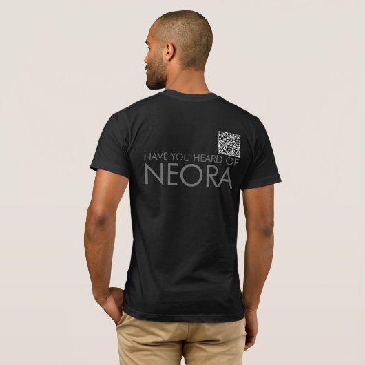 Zakelijke LOGO en QR code T-shirt (Achterkant volledig)