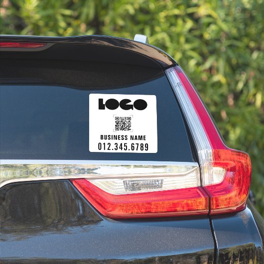 Zakelijke Logo- en QR-coderingsauto's Venster Viny Sticker (Auto Zijkant)