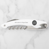 Zakelijke Logo en slogan Promotionele swag Kurkentrekker (Achterkant)