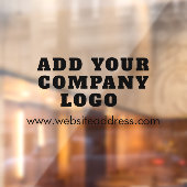 Zakelijke Logo en URL-bedrijf van website Raamsticker (Vel 2)