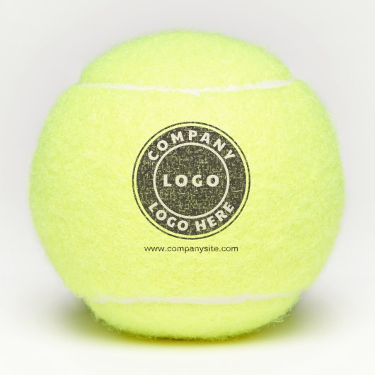 Zakelijke Logo en website Company Employee Custom Tennisballen (Voorkant)