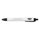 Zakelijke Logo en website Custom Branded Zwarte Inkt Pen (Bodem)