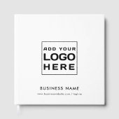 Zakelijke Logo en website Custom Visitors Gastenboek (Voorkant)