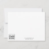 Zakelijke Logo en website minimalistisch eenvoudig Notitiekaartje (Voorkant)