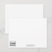 Zakelijke Logo en website minimalistisch eenvoudig Notitiekaartje (Voorkant / Achterkant)