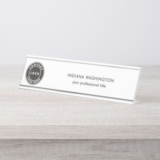 Zakelijke Logo en Website Professional Bureau Naambordje (Voorkant)