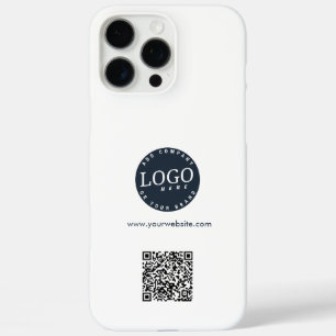 Zakelijke Logo en website QR Code Custom iPhone 16 Pro Max Hoesje